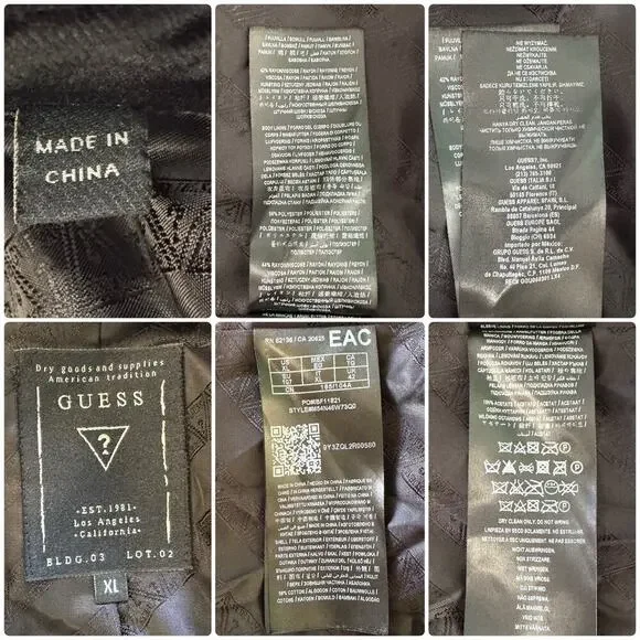 GUESS Fulham Black Velvet Knit Blazer Business Jacket Men’s Size XL - Picture 11 of 11